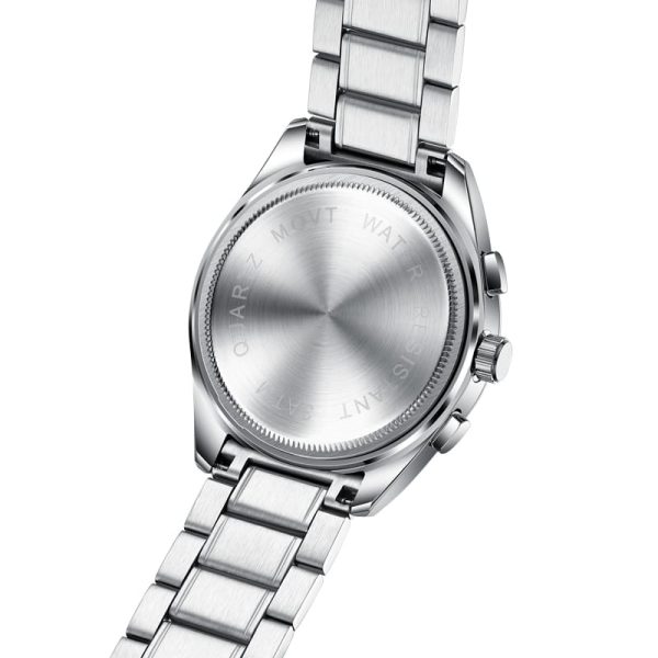 TISSELLY 6010 Stainless Steel Strap 100% Original Watch for Men – Silver Gold & Blue - Image 2