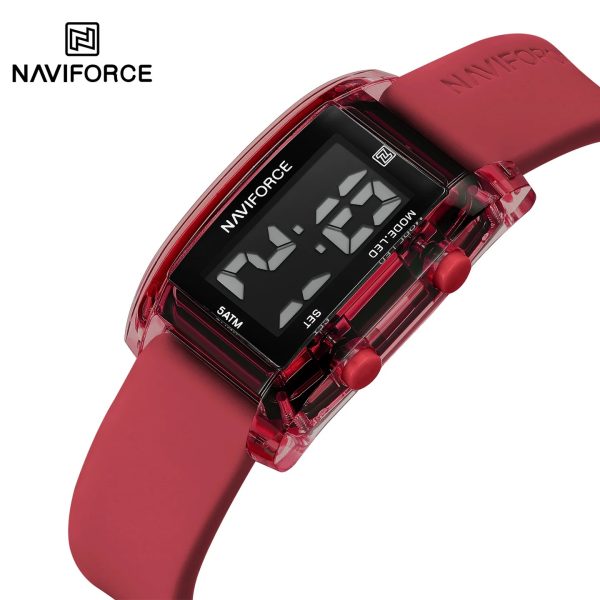 NAVIFORCE NF7118 5ATM Waterproof Digital Watch Red