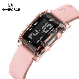 NAVIFORCE NF7118 5ATM Waterproof Digital Watch – Color pink