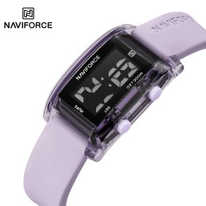 NAVIFORCE NF7118 5ATM Waterproof Digital Watch – Purple Belt
