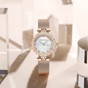 Trsoye 8809 100% Original Quartz Watch for Women – Rose Gold