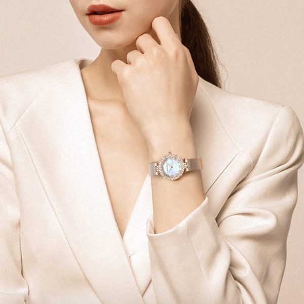 Trsoye 8809 100% Original Quartz Watch for Women – Rose Gold - Image 3