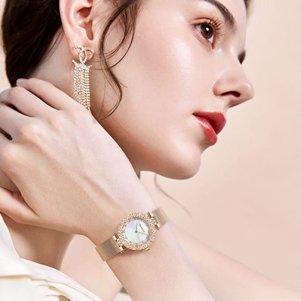 Trsoye 8809 100% Original Quartz Watch for Women – Rose Gold - Image 5