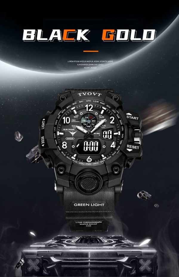 TVOVT Men's Waterproof Original Sport Watch With Bracelet